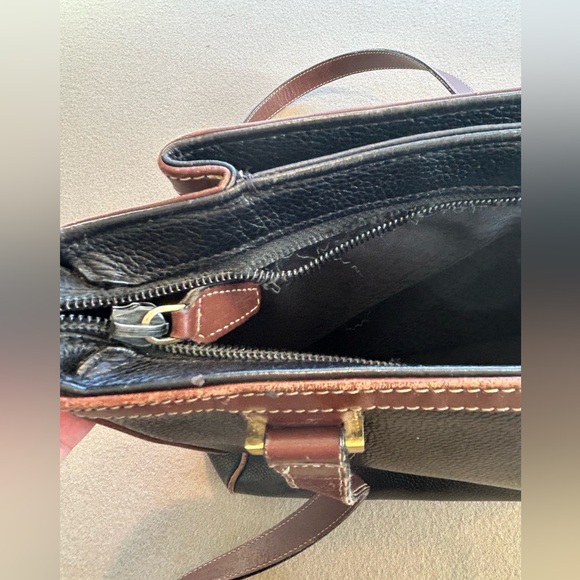 Vintage Bally Brown Woven Tote Bag. Good condition but zipper needs repair. - Picture 8 of 11